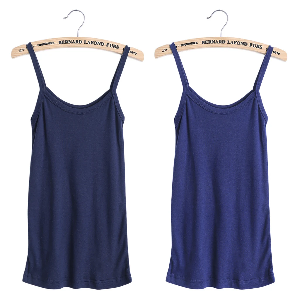 2017 Sexy Women Plain Camisole U-neck Vest Stretchable Backless Slim Sling Tank Tops APR5_30