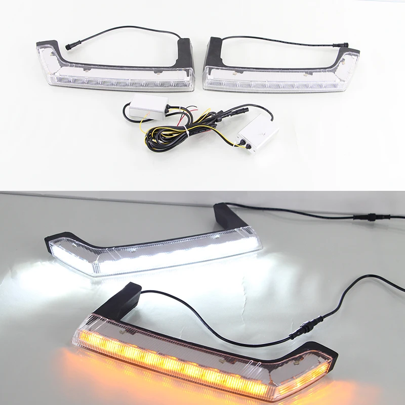 

Car Flashing LED Daytime Running Lights For Jeep Wrangler 2009 2010 2011 2012 2013 2014 2015 DRL with Turn signal driving light