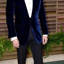 Peakde нагрудные One Button Мода Буле мужской костюм Свадебная вечеринка выпускного вечера куртка мужской костюм из 2 предметов Slim Fit популярный красивый костюм