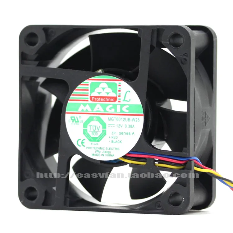 NEW-FOR-MAGIC-Protechnic-MGT6012UB-W25-6025-12V-0-38A-6CM-4PIN-cooling ...