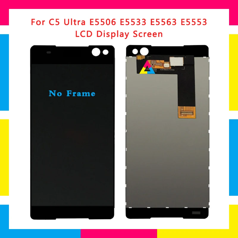 

LCD Display Screen With Touch Screen Digitizer Assembly For Sony Xperia C5 Ultra E5506 E5533 E5563 E5553 Replacement