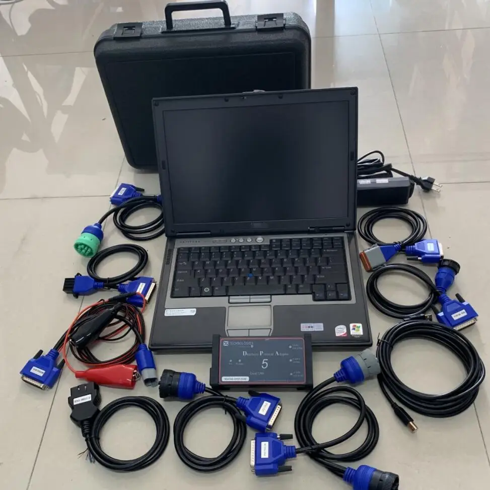 

heavy duty truck diagnostic software with computer d630 cnh dpa5 truck diagnostic tool without bluetooth 2 years warranty