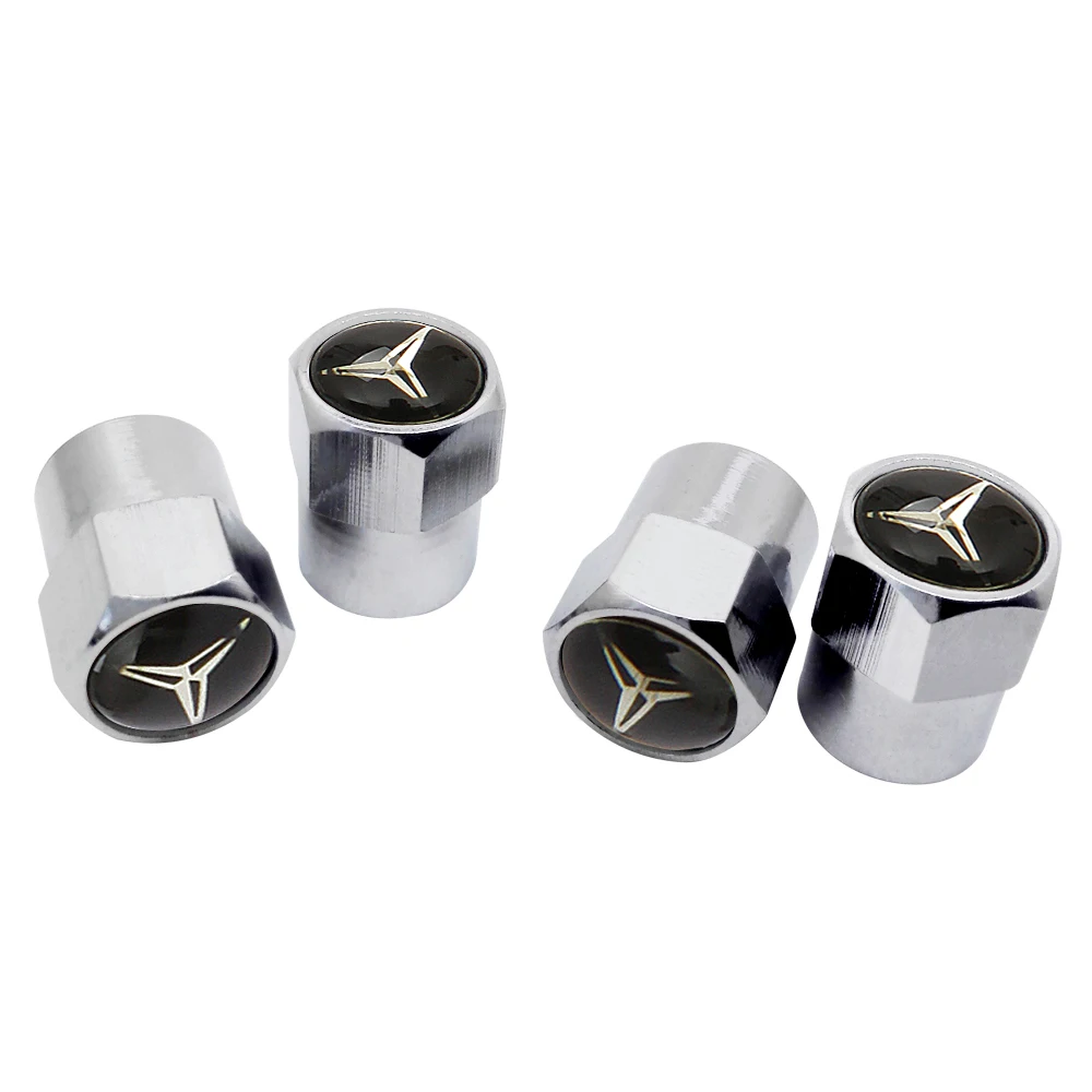 

4PCS/Set Air Car Wheel Tire Valve Caps Car Accessories For Mercedes Benz Glk Glc Gla Cla W205 W212 W210 W211 W203 W204 SLK SL