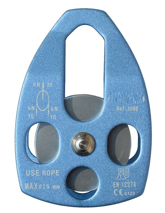 3200KG  pulley block 360 degree swivel fixed for outdoor rock climbing rope ice mountain belt lifting 2