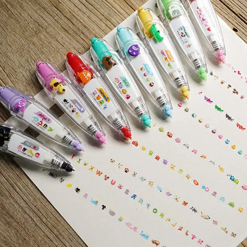 

10Pcs Back to school Kids birthday party favor supply Correction Tape Pen souvenirs for girl boy gift baby shower favors