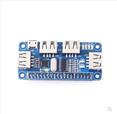 

4 Ports USB HDMI HUB HAT for Raspberry Pi 3 / 2 / Zero W Extension Board USB to UART for Serial Debugging compatible with USB