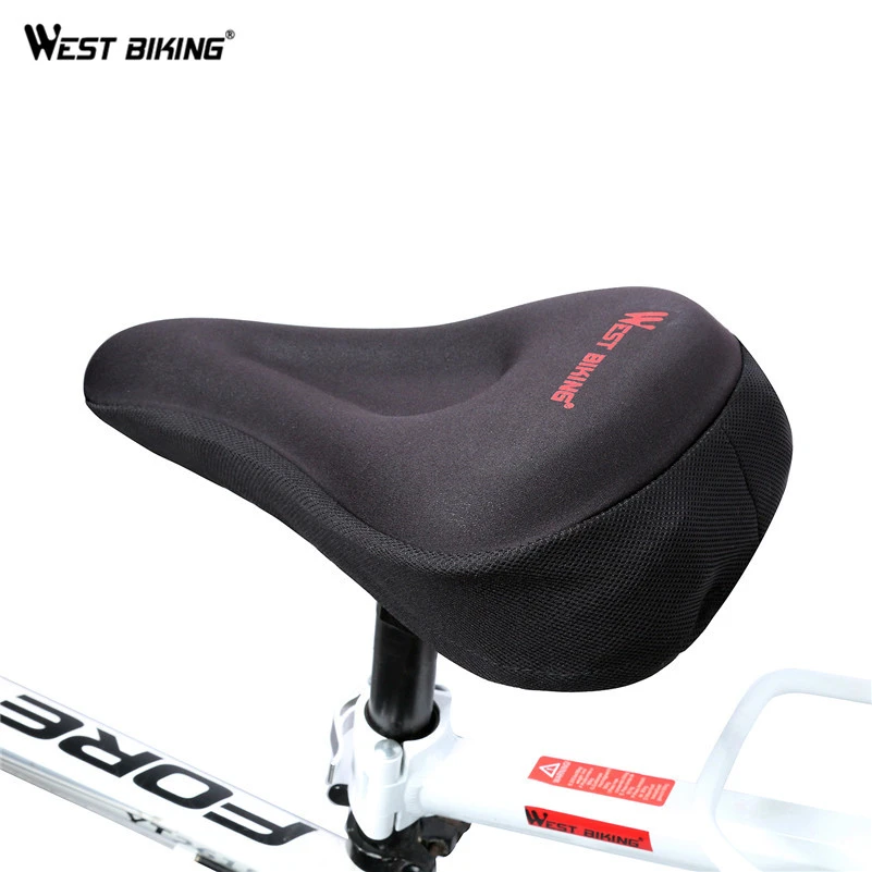 VOSAREA Gel Bike Seat Cover Bicycle Saddle Pad 3D Soft Cycling Seat Cushion Cover for Outdoor Biking VOSAREA Gel Bike Seat Cover Bicycle Saddle Pad 3D Soft Cycling Seat Cushion Cover for Outdoor Biking