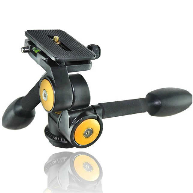 

BEIKE QZSD Q80 Aluminum Video Tripod ballhead 3-way Fluid Head Rocker Arm with Quick Release Plate for Camera Tripod Monopod