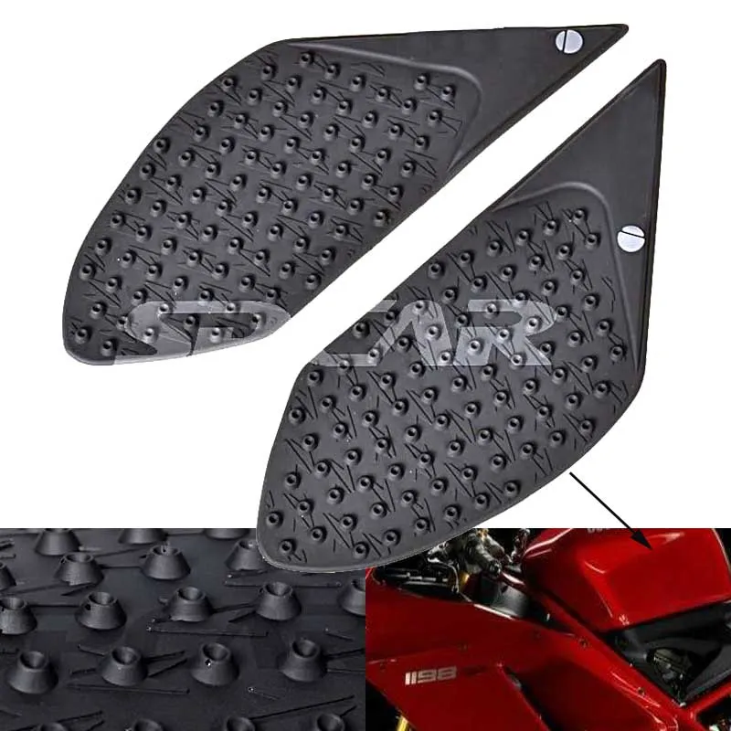 Adesivi Per Auto Per Ducati Monster 1200S Monster 821 Moto Antiscivolo Tank Pad Sticker Gas Knee Grip Trazione Laterale 3M Decal