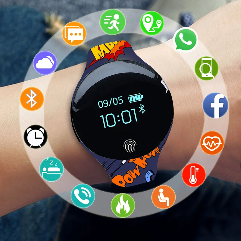 Baratos Nuevo reloj deportivo para niños relojes para niñas y niños reloj de pulsera Digital LED electrónico reloj de pulsera para niños horas con regalos