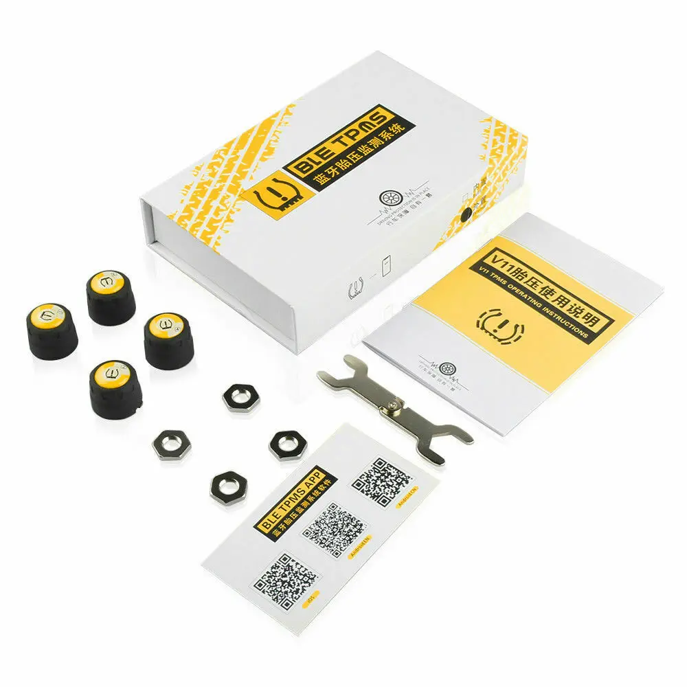 Tpms Android Bluetooth 4 Автомобильный внешний датчик давления в шинах Система мониторинга