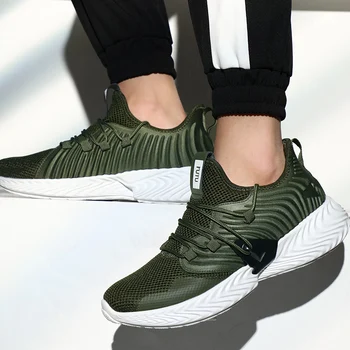 

2019 New Men Sport Shoes Mesh Breathable Lightweight Running Shoes Comfortable Fashion Male Outdoor Sneakers Zapatillas Hombre