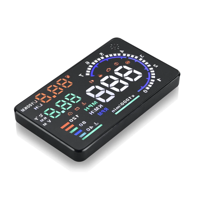 Автомобильный проектор JUEFAN A8 HUD Plug and play ODB II скоростной сигнализация на усталость