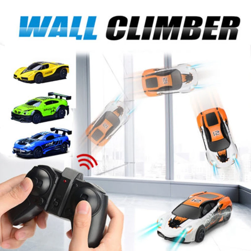 

YETAA Wall Climbing Racing RC Car Home Vehicle Radio Control Mini Gravity Remote Control Car Electric Toy For Children Stunt Car