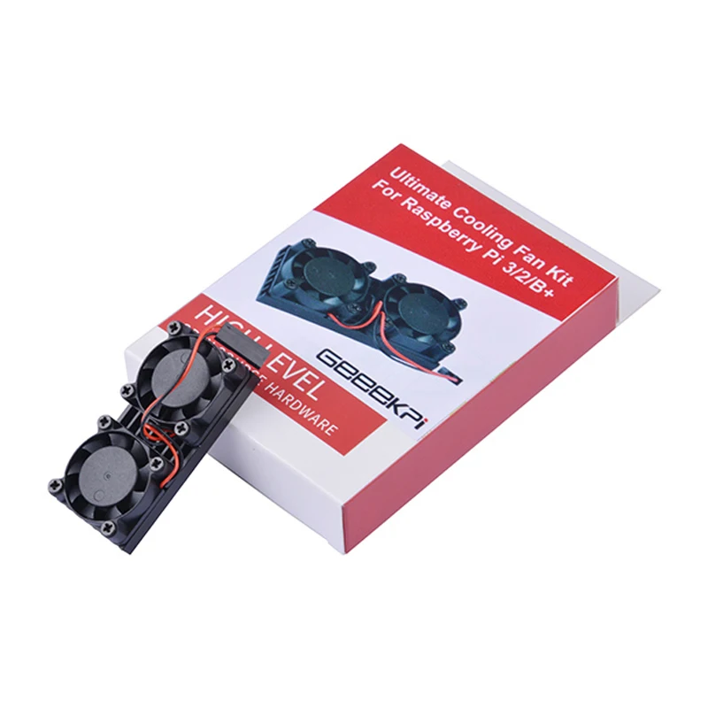 

New Raspberry Pi 3 Model B+ Ultimate Dual Double Cooling Fan Kit Original Optional Version for Raspberry Pi 3 Model B Plus/ B