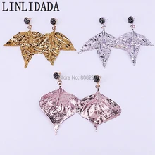 

4Pair Trendy Mix Color Nature Maple Leaf Earrings for Women Charm Drop Earrings Fashion Jewelry