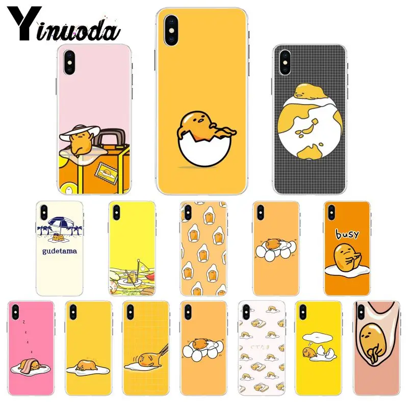 Yinuoda милый чехол для телефона gudetama lazy egg роскошный уникальный дизайн iPhone 8 7 6 6S Plus X