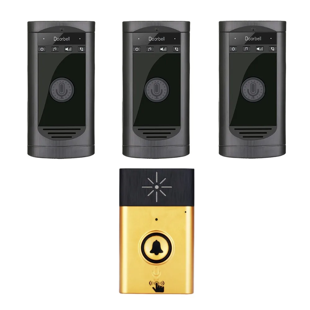 1v3 wireless two way intercom system long distance doorbell in