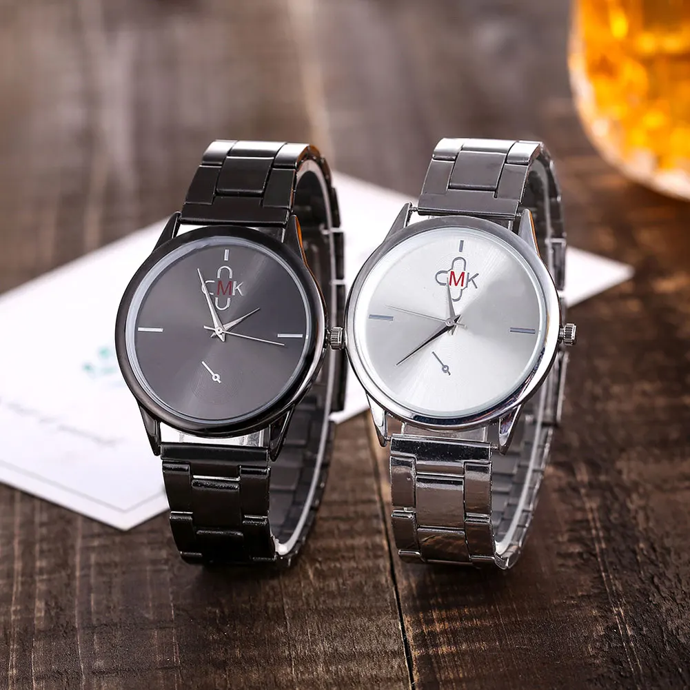 Women Men Quartz Elegant Wrist Watches with Durable Alloy Strap Casual