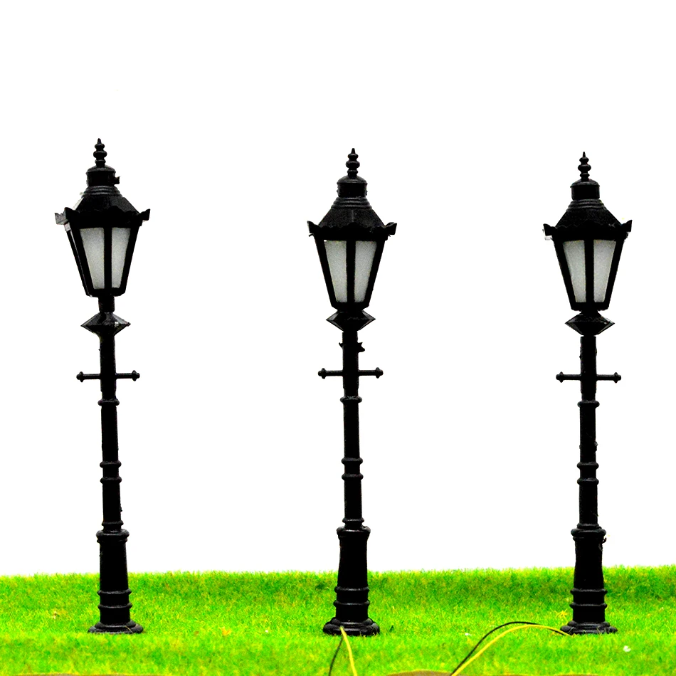 Buy Ho scale model train metal courtyard lampost light