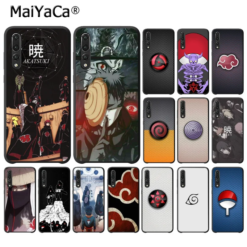Цветной милый чехол для телефона MaiYaCa Наруто Акацуки Учиха Huawei P10 plus 20 pro P20 lite mate9 10