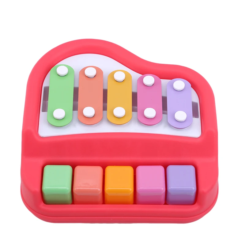 Детские игрушки деревянные детские пятицветные развивающие игрушки Beat ксилофон музыкальные инструменты(желтый красный