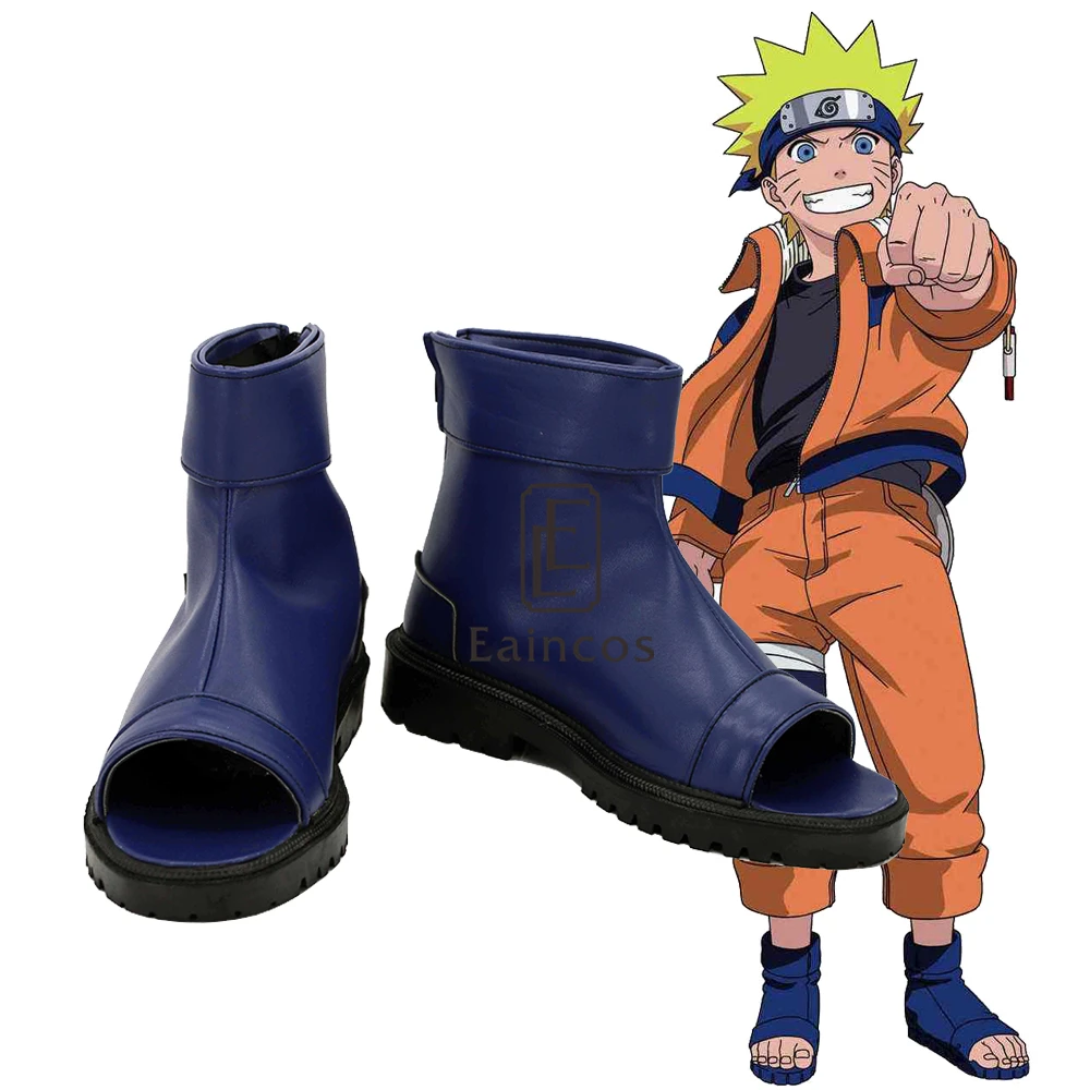 Zapatos de Cosplay de Naruto Akatsuki Nanja, sandalias negras y azules  hechas a medida, Uzumaki Sakura Sasuke Kakashi|zapatos| - AliExpress