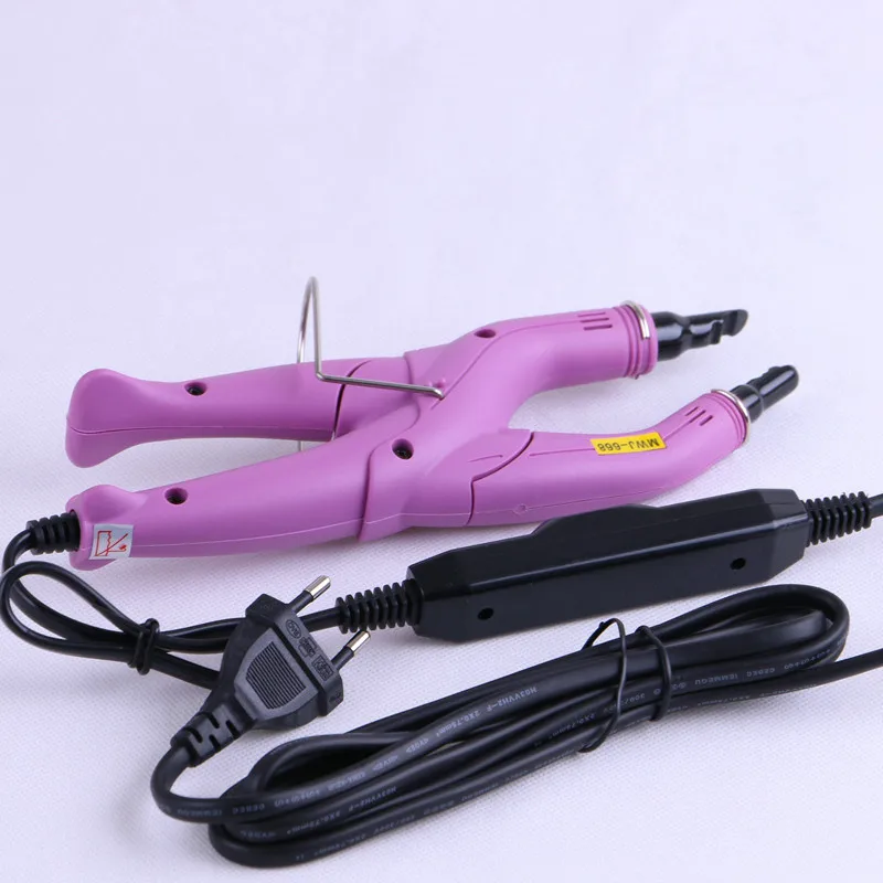 1PC Loof Hair Extension Fusion Iron Temperature Control Melting Hair Extension Connector Heat Iron For Prebonded Tip Hair