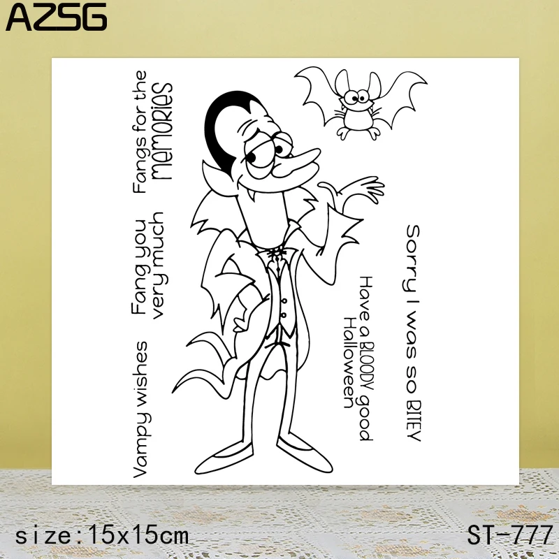 

AZSG Mr. Vampire Clear Stamps/Seals For scrapbooking DIY Card Making/Album Silicone Decoration crafts