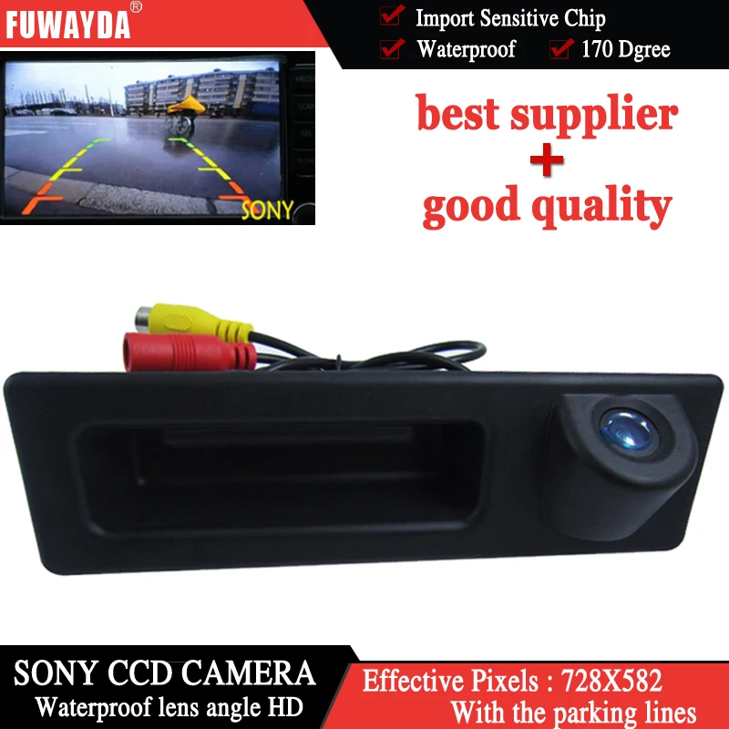 

FUWAYDA Car Truck Handle Design Color SONYCCD Car rearview camera Parking Reversing for BMW F10 F11 F25 F30 BMW 5 WATERPROOF HD