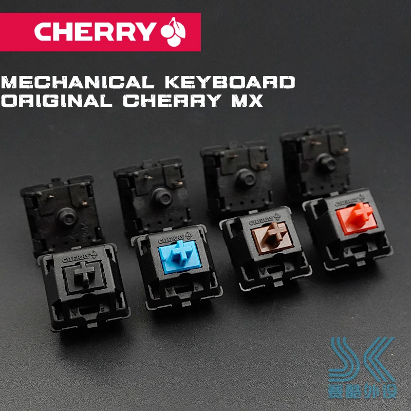 Оригинальный механический переключатель клавиатуры Cherry коричневый синий