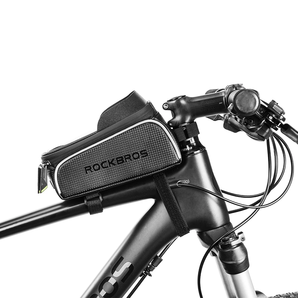 Top Bike Phone Bag Top Tube Bag Cycling Front Frame Bag Phone Holder Touch Screen Bike Phone Pouch Front Pannier Case 7