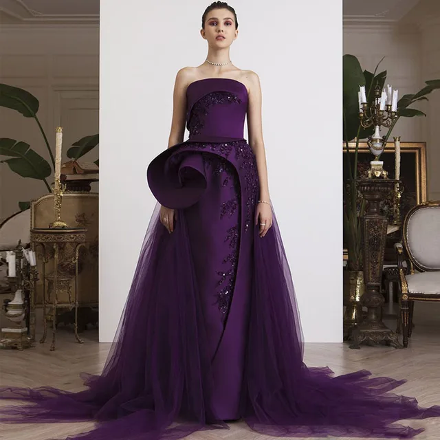 eggplant color gowns