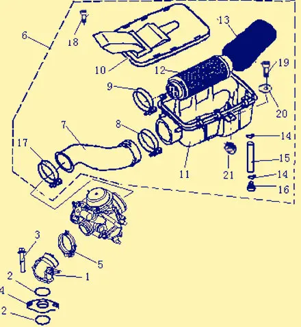 Fa-d300 lh300 Buyang feishen linhai 300cc atv воздушный фильтр воздухозаборника евро стандарт многообразия резиновая utv условием