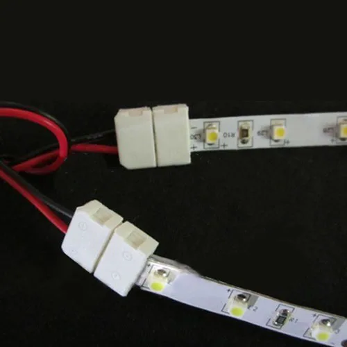 

2015 Hot 10X LED PCB Connector Adapter 2 Pin for RGB Strip 8mm wide