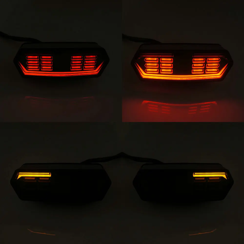 (BMK) For Honda MSX125 MXS 125 CBR650F CTX700 CTX700N Motorcycle LED Rear Tail Brake Stop Turn Signals Lamp Light Blinker Signal 12V (5)