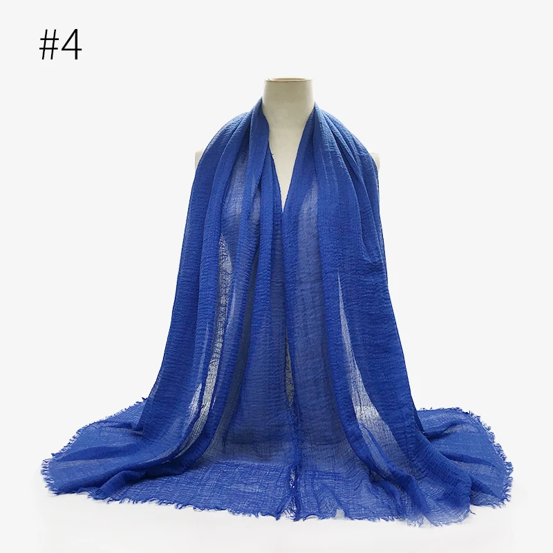 68 цветов пузырьковый простой шарф/шарфы, шарф с бахромой, женские мягкие однотонные хиджабы, шали, шали, большой пашмины, мусульманский шарф