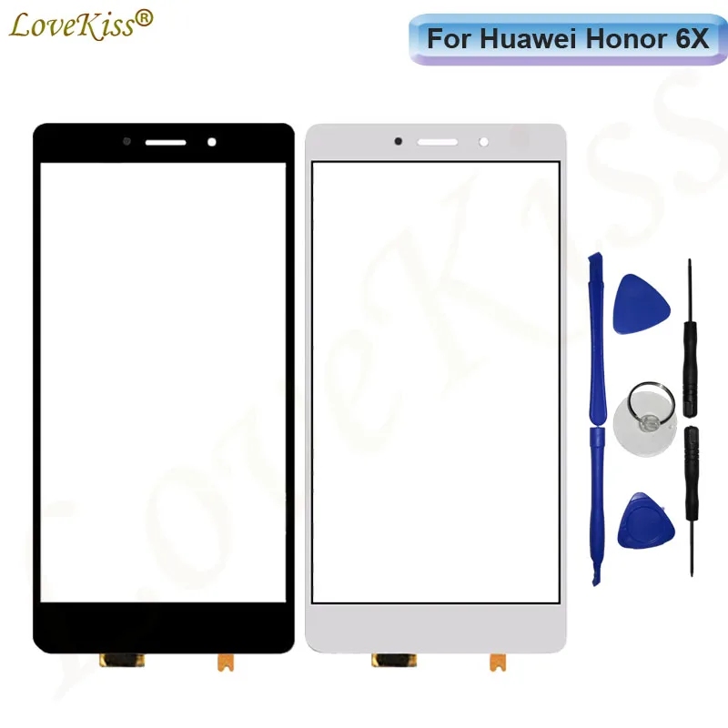 Сенсорный экран передняя панель стекло для Huawei Honor 6X GR5 2017 сенсорный сенсор ЖК