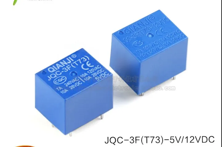 

QIANJI JQC-3F(T73)-5V 12VDC 5Pin QIANJI electric relays