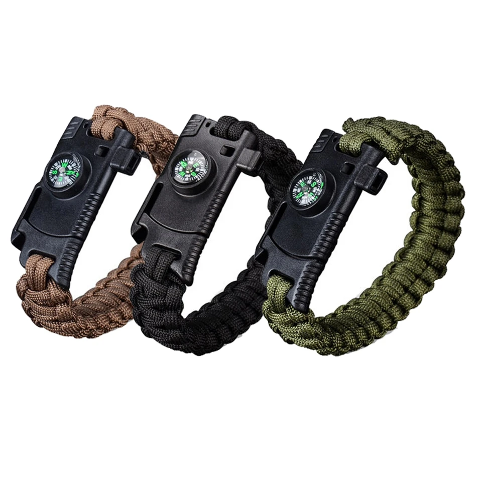 Safurance 4 In 1 EDC Survival Bracelet Outdoor Emergency 7 Core