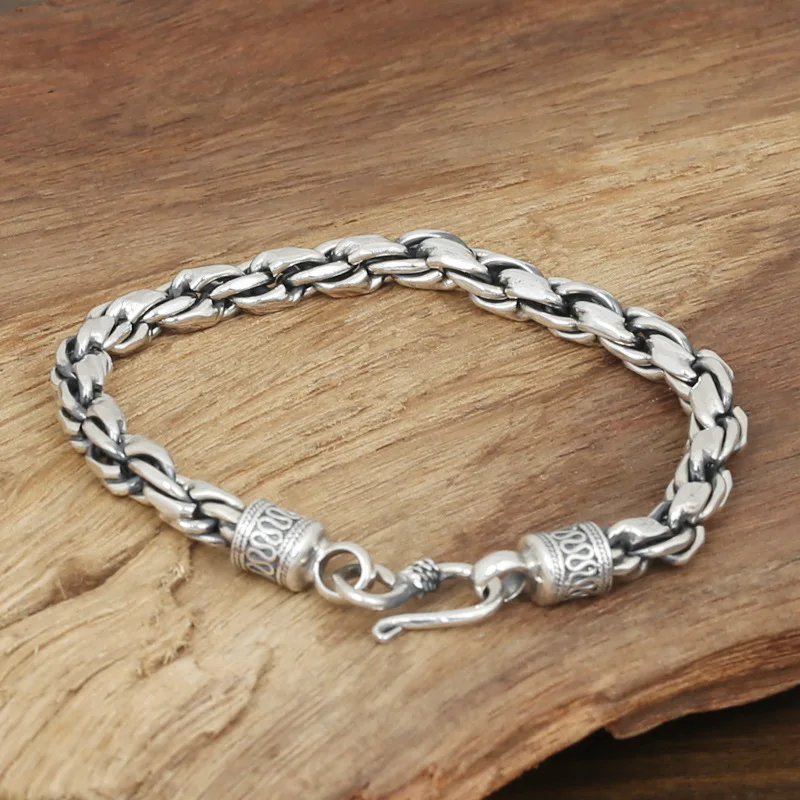 Factory Wholesale S925 Sterling Silver Jewelry Men's Fashion Silver