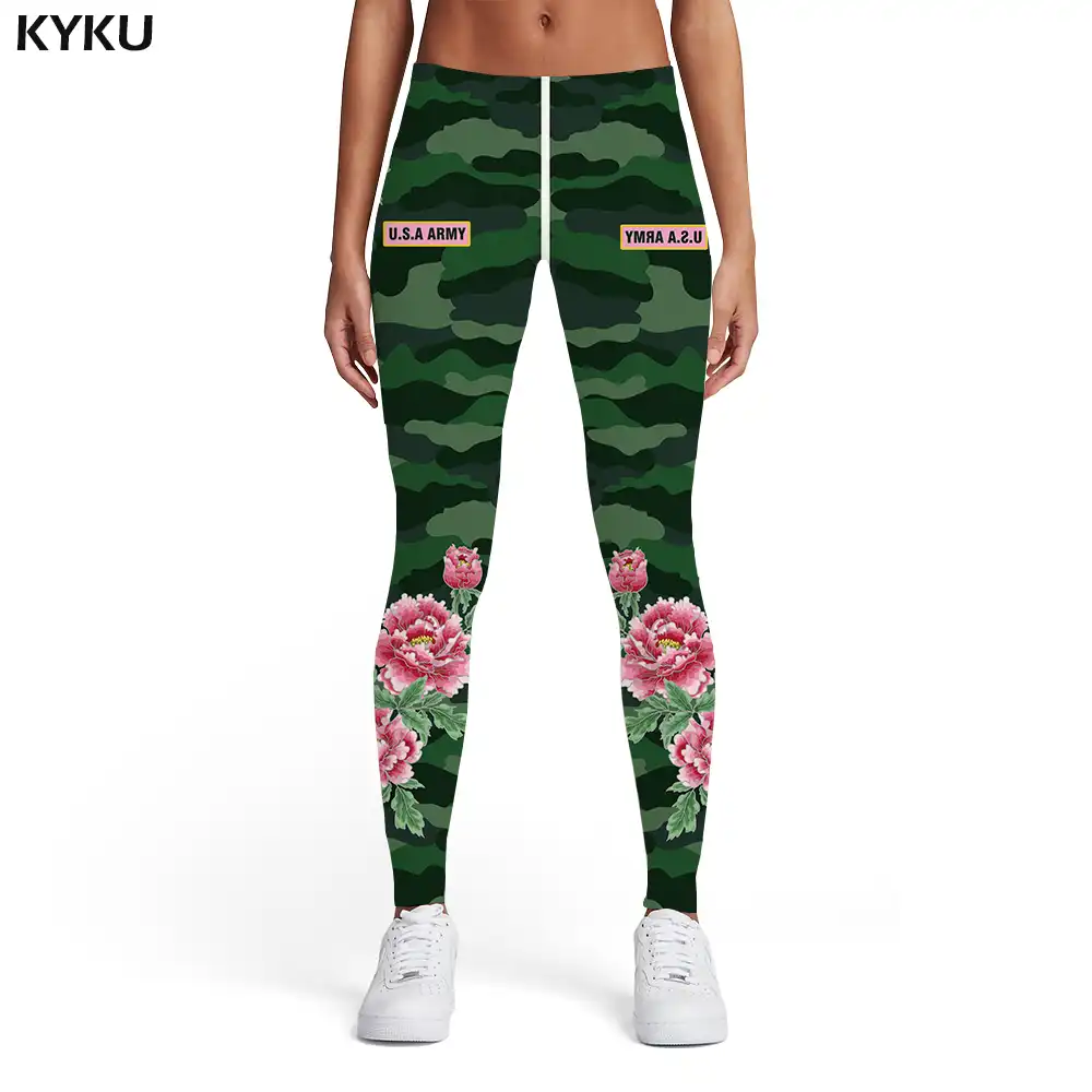 camouflage spandex pants