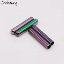 Coolstring Luxury 4pcs/set Round Colorful metal aglets for DIY Shoelaces Drawstring Women Men Shoe Lace Tips Clothes Accessories