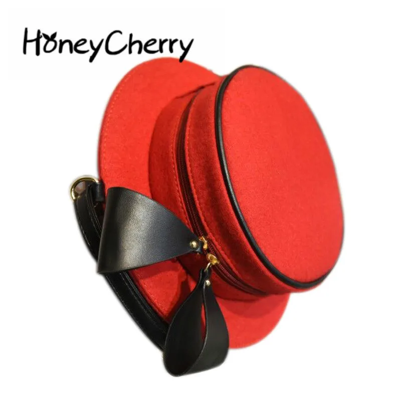 

Autumn And Winter New Japanese And Korean Women's Coloured Cute Hat Style Multifunctional Single Shoulder Slant Bag