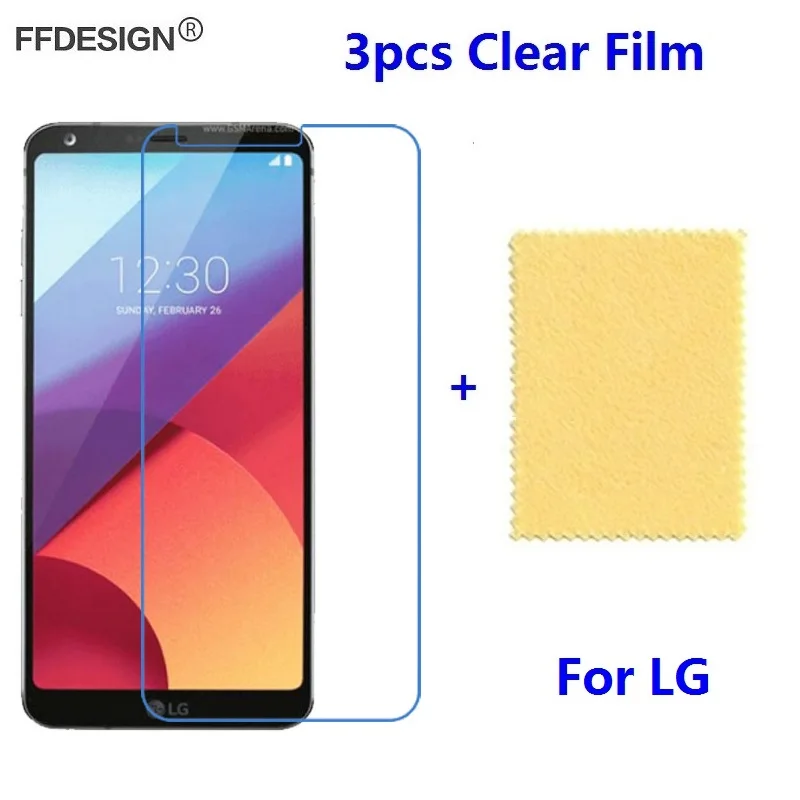 

3pcs Clear LCD Screen Protector For LG G6 G5 G4 G3 G2 mini V10 V20 V30 Protective Film Screen Cover Foil Guard Saver