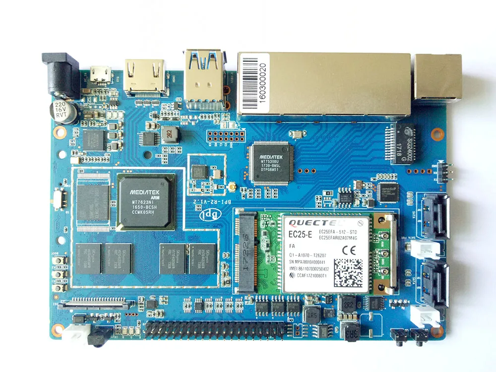 Банан PI BPI R2 умный дом провод 2G LPDDR3 + 8 GBEMMC открытым исходным кодом развитию одноплатный Малина pi совместимый