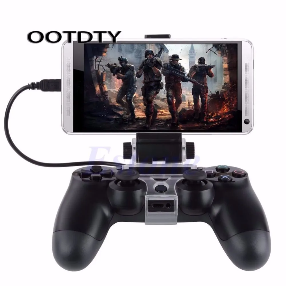 

OOTDTY Game Accessories Mobile Smart Phone Clip Clamp Mount Holder For PlayStation PS4 Game Controller