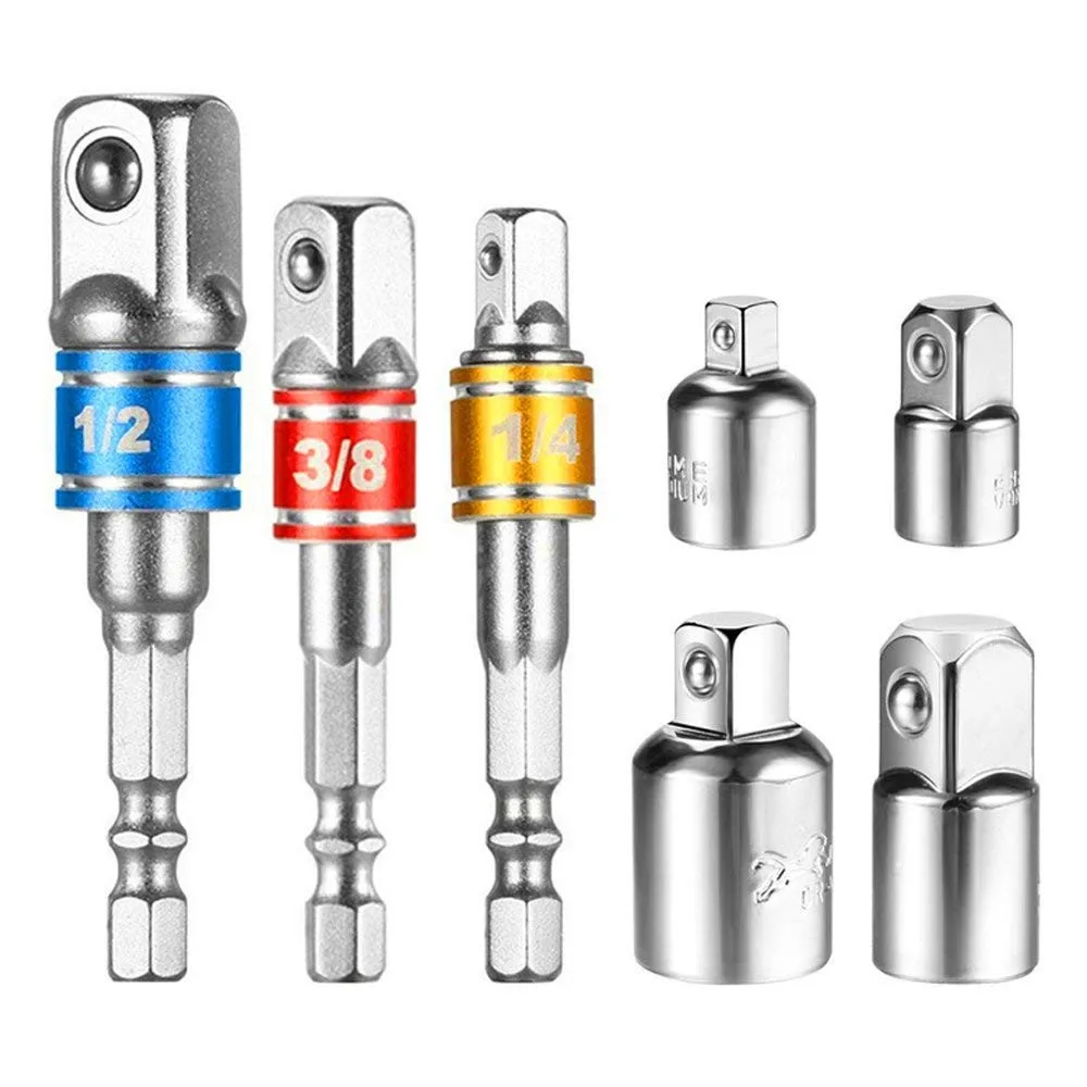 7PcsPower Ручные Инструменты Наборы адаптеров ForExtensionBitSet конвертер Feb22 PowerHandTools