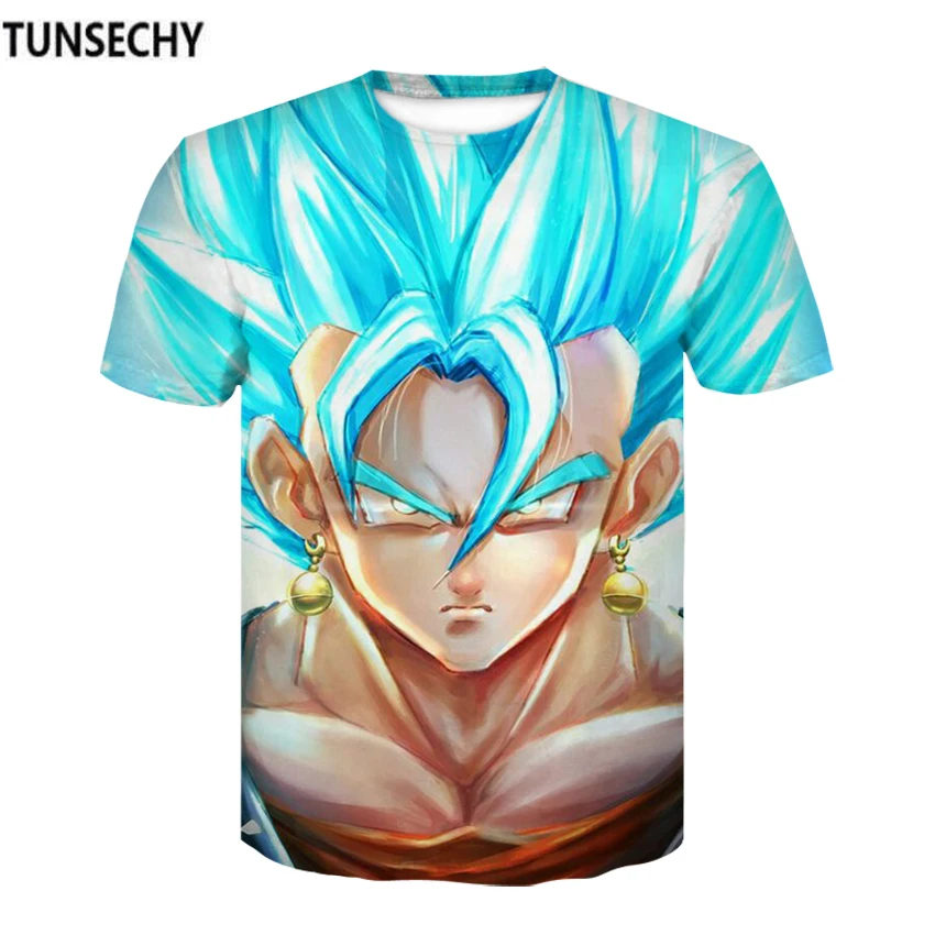 

TUNSECHY Brand Summer Men/Women Dragon Ball T shirt Naruto 3D T Shirt Cartoon Anime Dragon Ball Print Short sleeves T-shirt