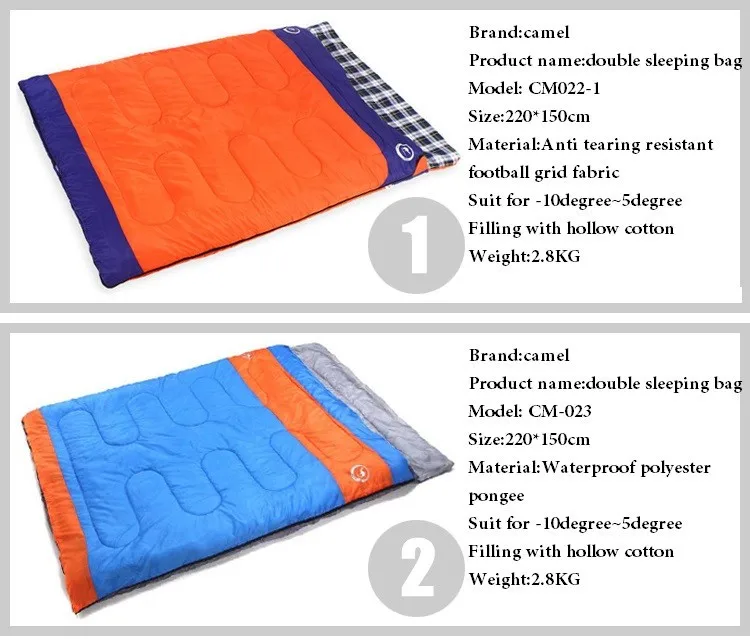 Camcel сверхлегкий спальный мешок для отдыха, зимний спальный мешок для взрослых, двойные спальные мешки для кемпинга, спальная кровать 2,8 кг